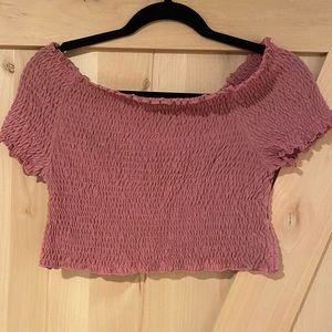 PULL&BEAR Pink Crop Top